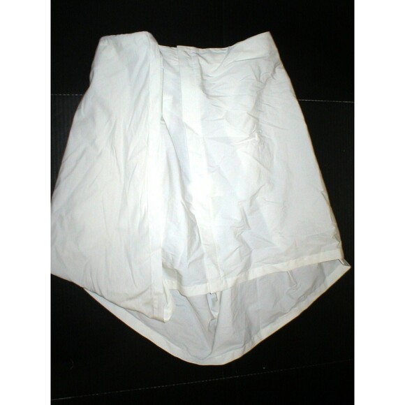 NWT New Jil Sander White Skirt Italy Asymmetric High Low Designer Womens 10 - Picture 1 of 4